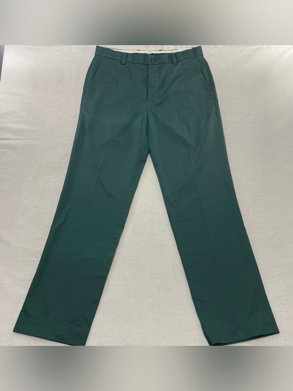 NEW Brooks Brothers Clark Fit Advantage Chino WR Pants Mens 34x32 Green Stretch